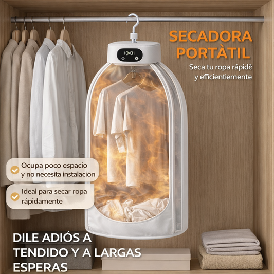 Secadora de ropa eléctrica portátil